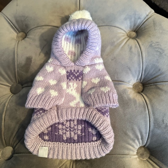 XXS Teacup Dog Sweater - Nordic Purple - Picture 2 of 5